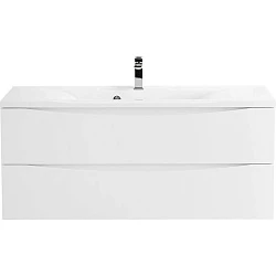 Тумба с раковиной BelBagno Marino 120 белая глянцевая