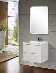 Тумба с раковиной BelBagno Marino 60 белая глянцевая