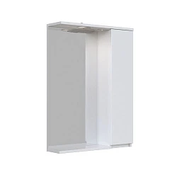 Зеркальный шкаф подвесной SanStar Квадро 60 для ванной комнаты белый