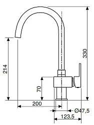 Смеситель для раковины Cezares Unika UNIKA-LSM1-A-BIO-W0 белый матовый