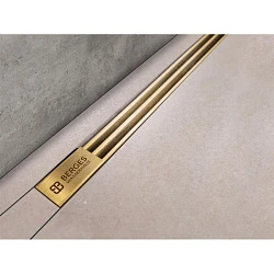 Душевой лоток Berges Super Slim 80 092154 золото глянец