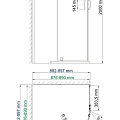 Душевой уголок Wasserkraft Leine 90x90см 35P01 профиль белый, стекло прозрачно