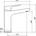 Смеситель для раковины Cezares Bitone BITONE-LSM1-A-01-W0 хром