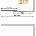 Шторка на ванну Cezares Slider 90x150см SLIDER-VF-11-90/150-C-Cr профиль хром, стекло прозрачное