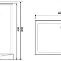 Душевая кабина Niagara Luxe 120x90см NGL-7711WBK профиль серебро