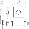 Дозатор Bemeta Gamma 145509012 хром / белый