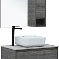 Мебель для ванной STWORKI Карлстад 75 дуб рошелье, монте тиберио, с отверстием для смесителя