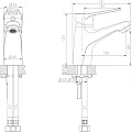 Смеситель для раковины Bravat Eco-D F193158C хром