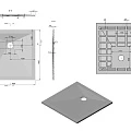 Душевой поддон Vincea 80х80см VST-4SR8080W белый