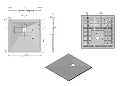 Душевой поддон Vincea 80х80см VST-4SR8080W белый