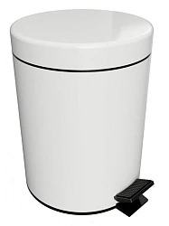 Ведро для мусора Bemeta White 104315014 5L белое глянец
