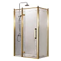 Душевой уголок Azario Ontario 120х90см AZ-NBB1231-L 900 GOLD профиль золото, стекло прозрачное/узор