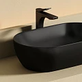 Раковина накладная Ceramica Nova Twist CN12001MB черная матовая