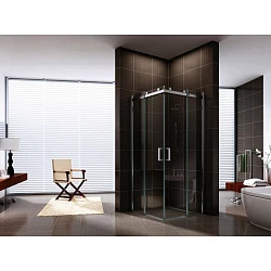 Душевой уголок Berges Gelios 80x80см 061026 профиль хром, стекло прозрачное
