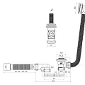 Сифон для ванны Ани EC055 с переливом