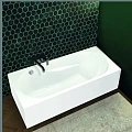 Акриловая ванна Riho Lazy 180x80 Plug & Play B083005005 левая, белая глянцевая