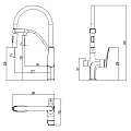 Смеситель для кухни Lemark Comfort LM3074C-White белый / хром