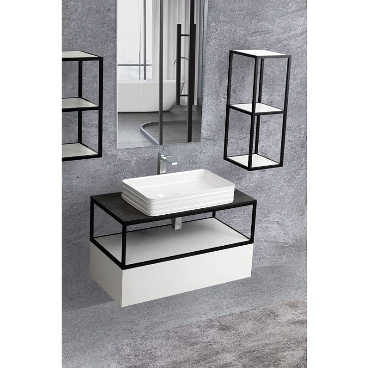 Вставка для металлической полки Cezares Cadro 60x30 CADRO-60/30-MENS-BIANCO белый