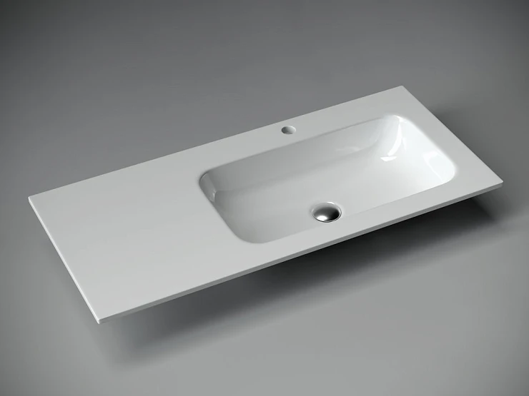 Раковина встраиваемая Ceramica Nova Grace 100см CN7015 белая