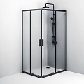 Душевой уголок AM.PM Gem S 120х90см W93G-404-120290-BT профиль черный, стекло прозрачное