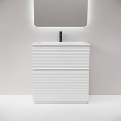 Тумба с раковиной Sancos Folk Floor 80 напольная, Bianco