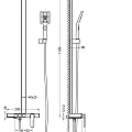 Душевая стойка Timo Torne SX-4310/03 черная матовая
