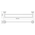 Полотенцедержатель Wasserkraft Ammer K-7040 хром 