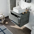 Мебель для ванной STWORKI Карлстад 60 дуб рошелье, роверелла, с отверстием под смеситель