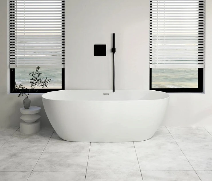 Акриловая ванна Cerutti Spa D'lseo 170x75 7390 белая глянцевая