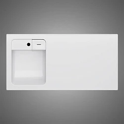 Тумба с раковиной AM.PM X-Joy 40 L под узкую стиральную машину, белая