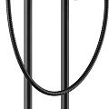 Смеситель Timo Nelson 1900/03Y-CR напольный для ванны с душем черный