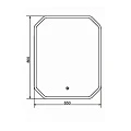 Зеркало Comforty Колеус 65 00-00001283CF с подсветкой