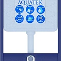 Унитаз Set Aquatek Вега AQ1904-00 с унитазом и кнопкой хром + инсталляция и крепления 4в1