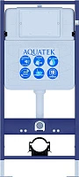 Унитаз Set Aquatek Вега AQ1904-00 с унитазом и кнопкой + инсталляция 4в1