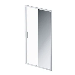Дверь душевая в нишу AM.PM Gem 110см W90G-110-1-195MMir профиль хром, стекло прозрачное/зеркальное