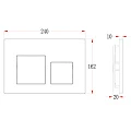 Кнопка смыва Veconi Flush V4 FLV4-W белая глянцевая