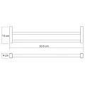 Полотенцедержатель Wasserkraft Berkel K-6840 хром