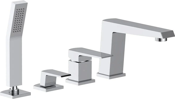 Смеситель на борт ванны BelBagno Arlie ARL-VIM4-CRM хром