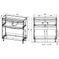 Тумба под раковину Style Line Бергамо мини 90 СС-00002363 антискрейч черный матовый