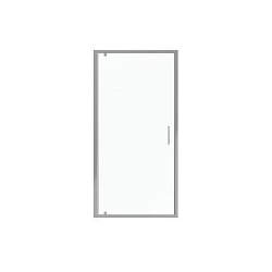 Душевая дверь в нишу Bravat Line 100x200см BD100.4111A профиль хром, стекло прозрачное