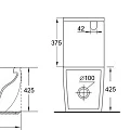 Унитаз-компакт Aquanet Cetus 2.0 C1 LX-2903 257419 rimless белый глянец