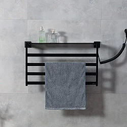 Полотенцесушитель электрический Black & White N-333 B 58x35см 333BN черный матовый