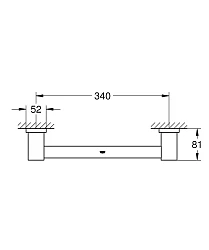 Полотенцедержатель Grohe Essentials Cube 40514001