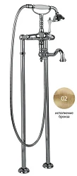 Напольный смеситель для ванны с душем Cezares MARGOT-VDP2-02-N бронза