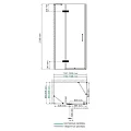 Душевой уголок Wasserkraft Aller 120x90см 10H07L профиль хром, стекло прозрачное