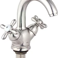 Смеситель для раковины Timo Ritz 0141FN silver серебро