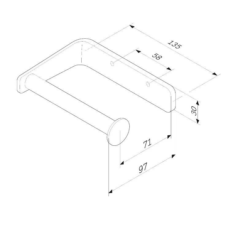 Держатель туалетной бумаги AM.PM Inspire 2.0 A50A34100 хром