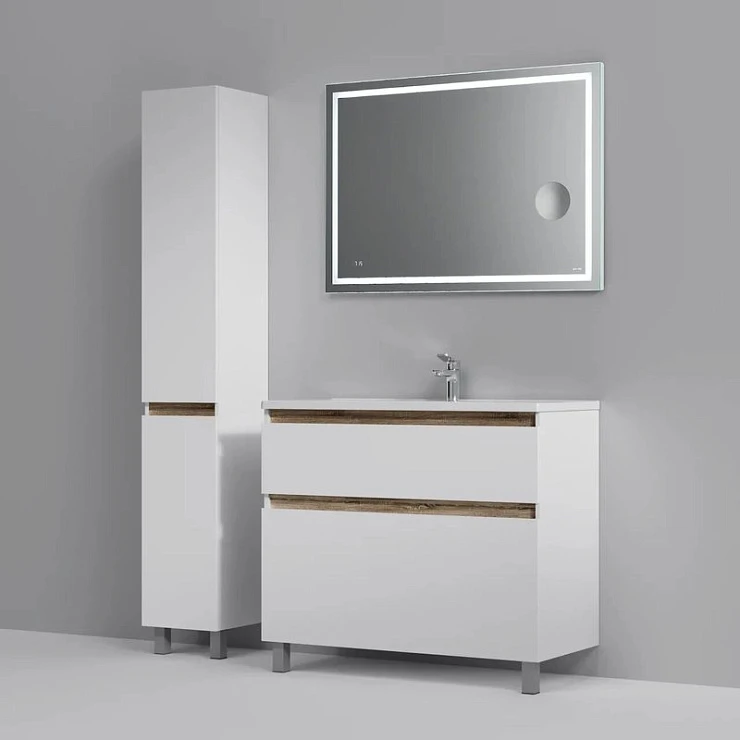 Тумба с раковиной AM.PM X-Joy 100 напольная, белый глянец