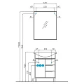 Зеркало Aquaton Рико 65 1A216402RI010