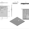 Душевой поддон Vincea 100х100см VST-4SR1010G серый